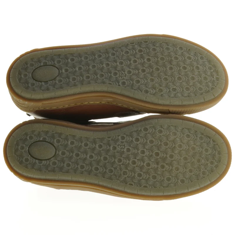 Brune børnesko med velcrolukning (str. 35 )