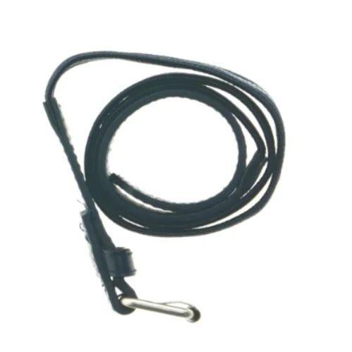 Blåt bælte med striber (str. 82 cm)