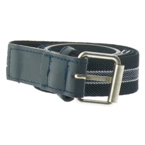 Blåt bælte med striber (str. 82 cm)