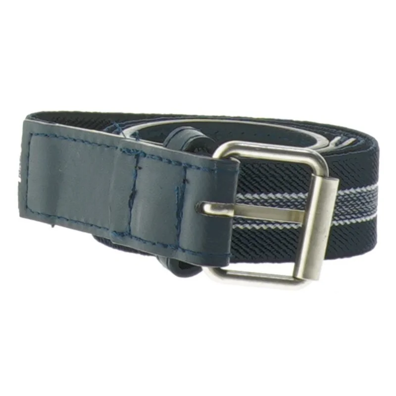 Blåt bælte med striber (str. 82 cm)