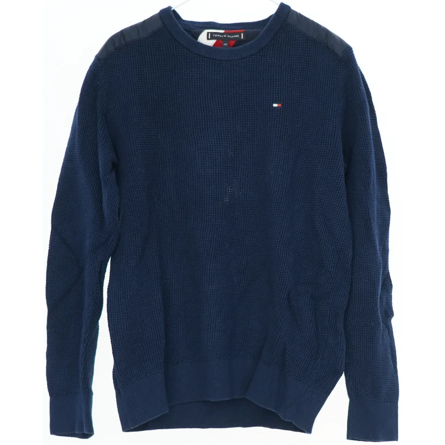 Blå striktrøje med detaljer fra Tommy Hilfiger (str. 152)