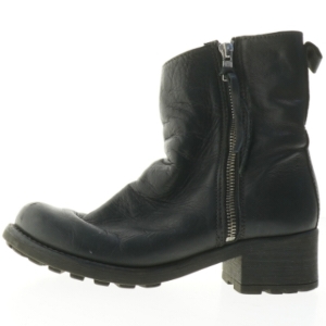 Sorte ankelstøvler med lynlås (str. 36 )