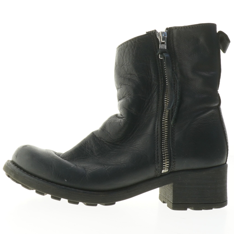 Sorte ankelstøvler med lynlås (str. 36 )