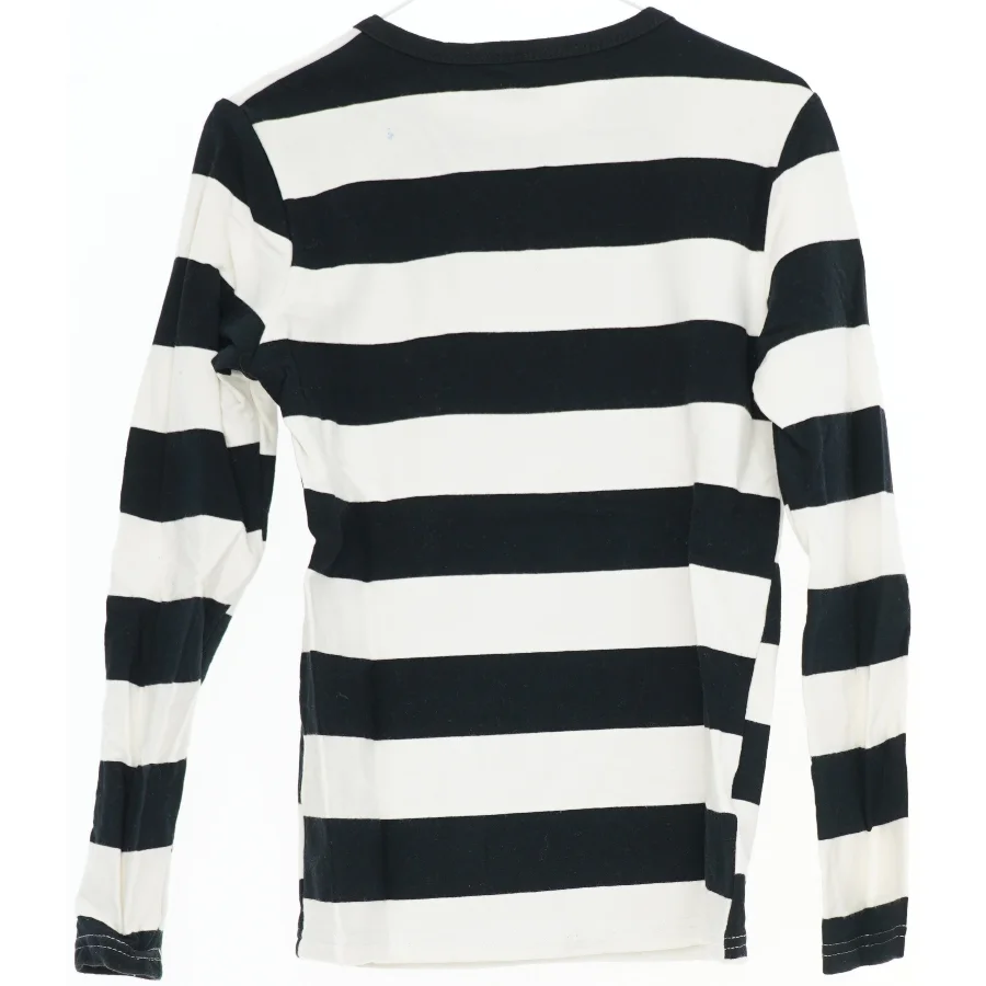 Langærmet stribet bluse (str.  130 cm)