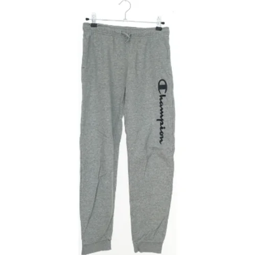 Grå sweatpants med Champion logo fra Champion (str. L)
