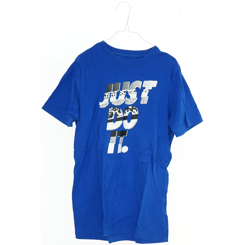 Blå Nike T-shirt med tryk fra Nike (str. L)