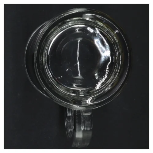 Glasølkrus med indgravering (str. Ø 8 x 14 cm)