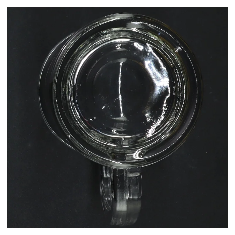 Glasølkrus med indgravering (str. Ø 8 x 14 cm)