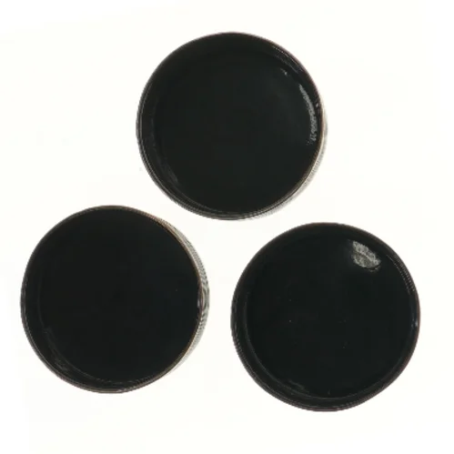 Sæt af 3 sorte flaskebakker (str. 3 stk Ø 13,5 cm)