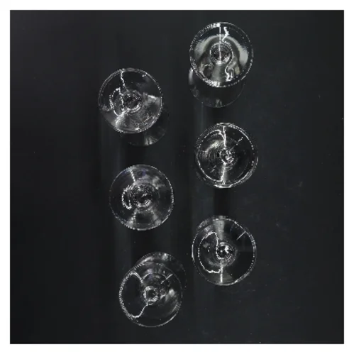 Sæt med snapseglas (str. Ø 5x14,5 cm)