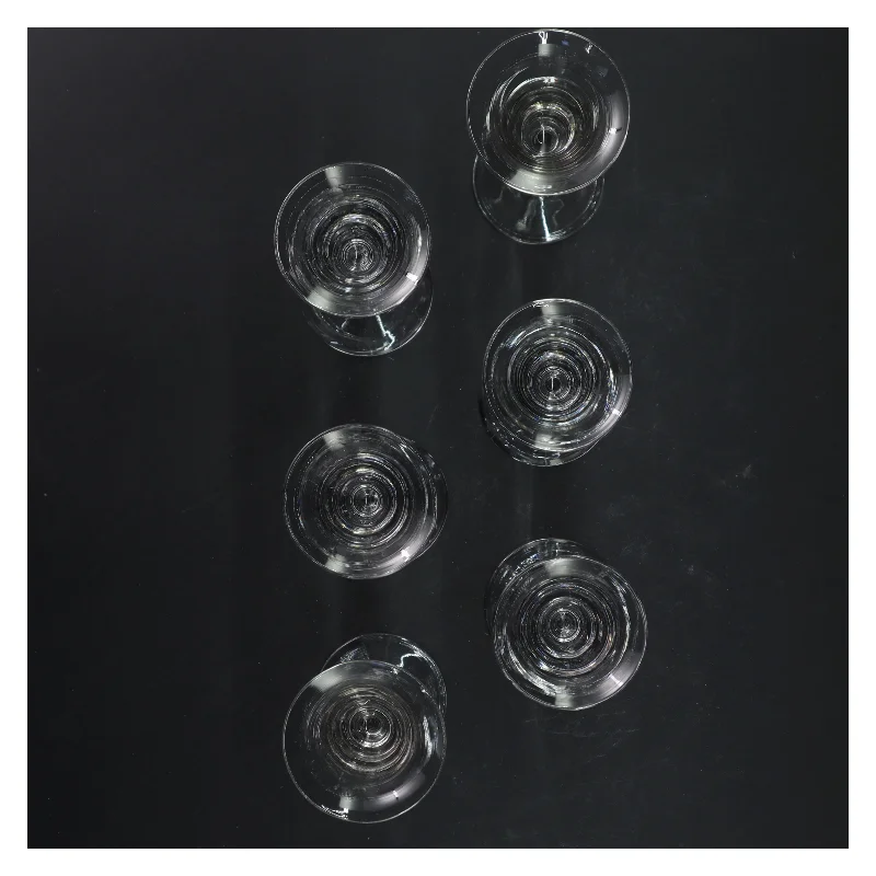 Sæt med snapseglas (str. Ø 5x14,5 cm)