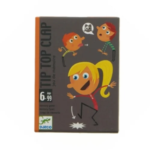 Tip Top Clap Kortspil fra Djeco (str. 12 x 8,3 x 3 cm)