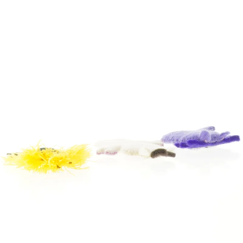 Fingerdukker i filt, dyr (str. 9 cm)