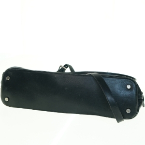 Sort lædertaske fra Adax (str. 40x30 cm)