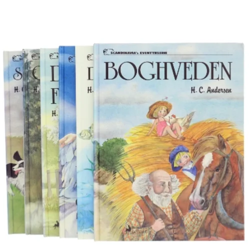 Seks børnebøger med HC. Andersen eventyr 