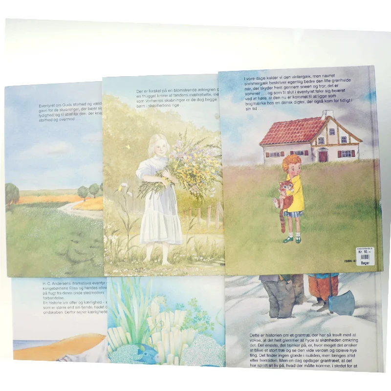 Seks børnebøger med HC. Andersen eventyr 