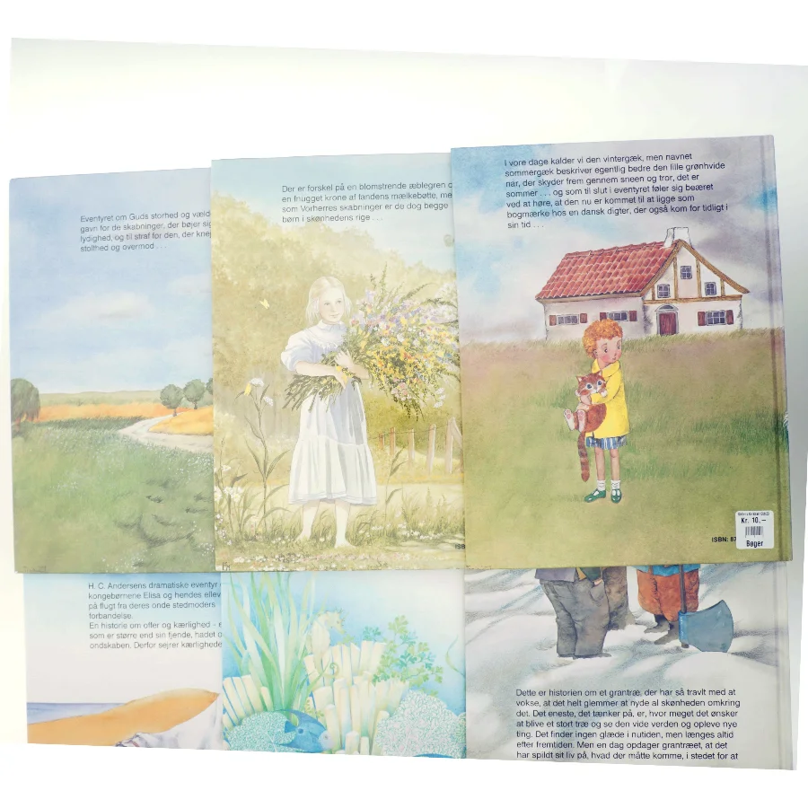 Seks børnebøger med HC. Andersen eventyr 