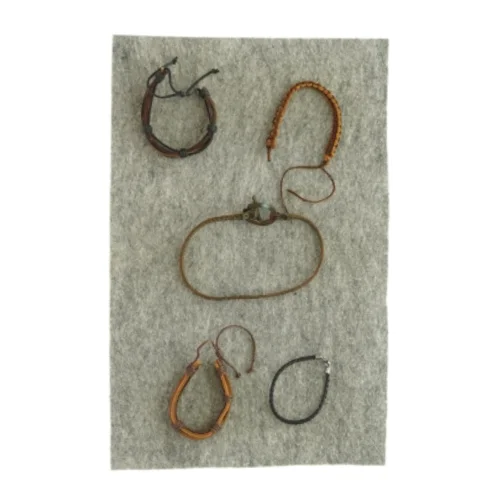 Blandede læderarmbånd (5 stk)