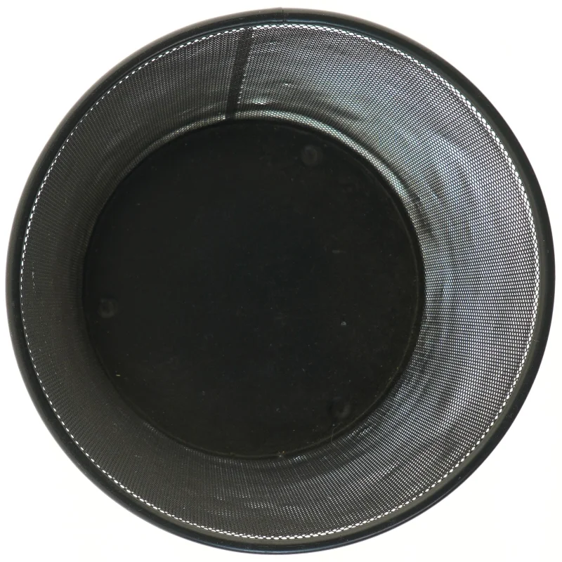 Affaldsspand i sort metalnet (str. Ø 29,5 cm længde 35 cm)