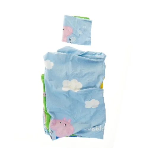 Børnesengetøj med Peppa Pig motiv fra Peppa Pig (str. 90x128 & 44x40 cm)