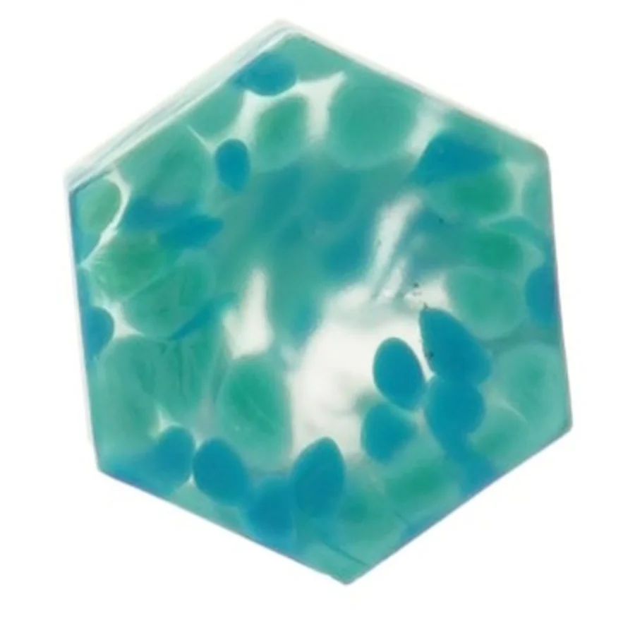 Glas fyrfadslysestage fra Bülow Glas Bornholm (str. 6,5 cm)