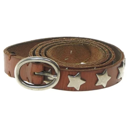 Brunt bælte med stjerne dekoration (str. 102 cm)
