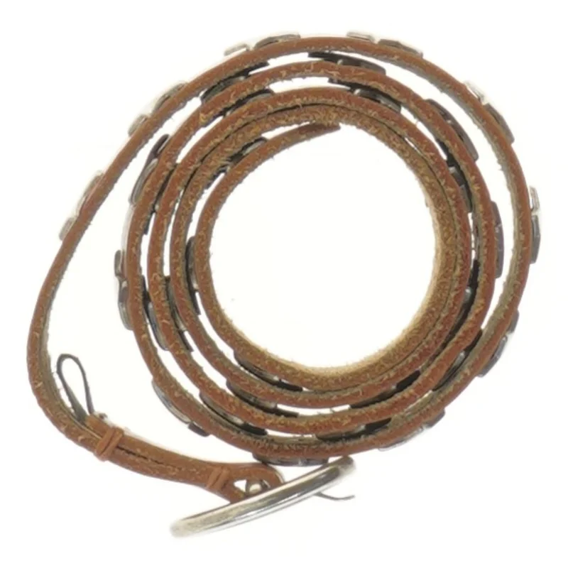 Brunt bælte med stjerne dekoration (str. 102 cm)