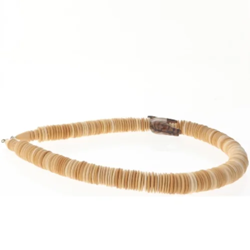 Træhalskæde med zebra vedhæng (str. Længde 52 cm)