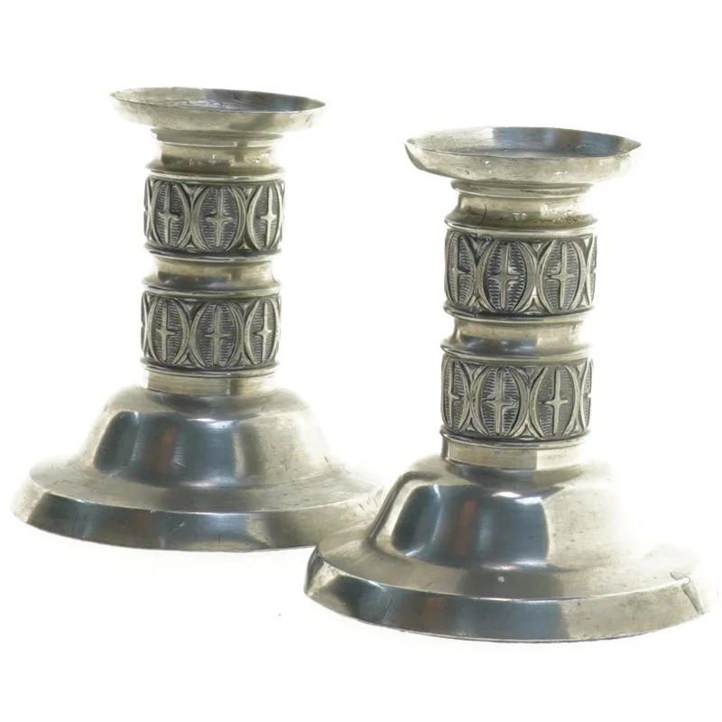 Vintage lysestager (str. 10 x 9,5 cm)