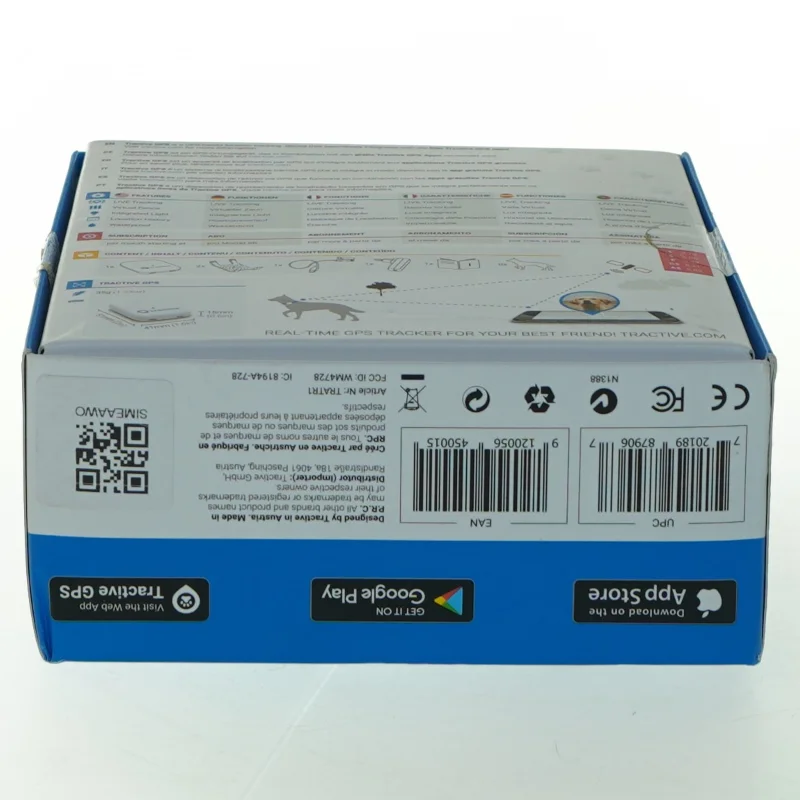 GPS tracker til kæledyr fra Tractive (str. 5 x. 4 cm)