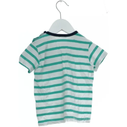 Stribet T-shirt med hundeprint fra H&M (str. 92)