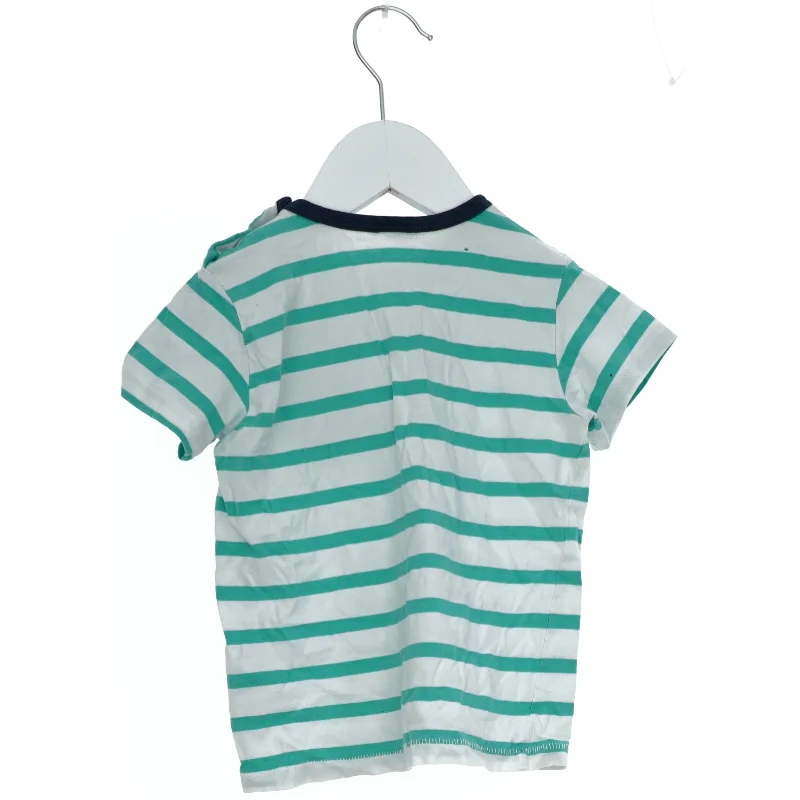 Stribet T-shirt med hundeprint fra H&M (str. 92)