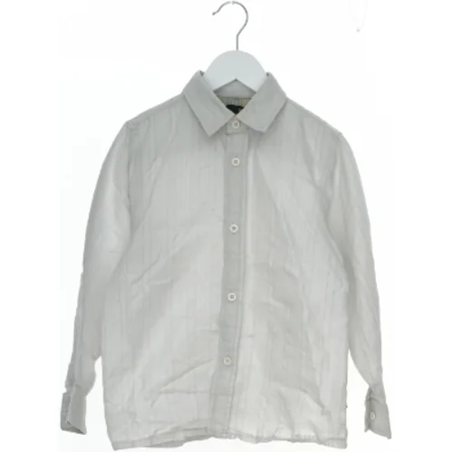 Hvid skjorte med lange ærmer fra Exit (str. 128)