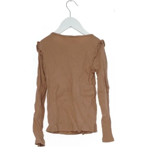 Langærmet ribbet bluse fra H&M (str. 128)