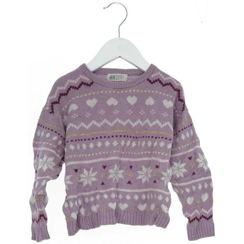 Strikket sweater med mønster fra H&M (str. 104)