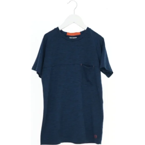 Blå T-Shirt med RUN print fra Pomp de Lux (str. 152)