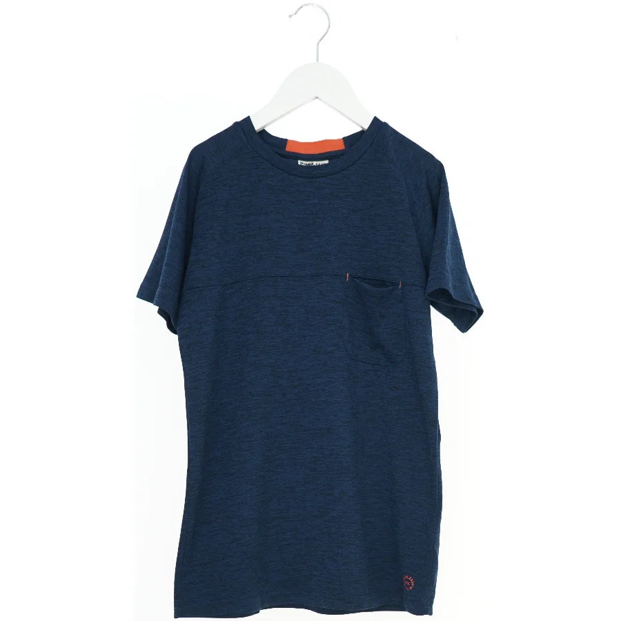 Blå T-Shirt med RUN print fra Pomp de Lux (str. 152)