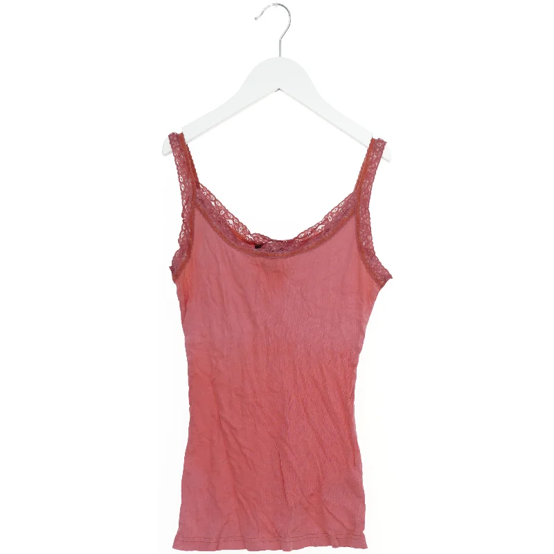 Laksefarvet blondetop fra H&M (str. S)