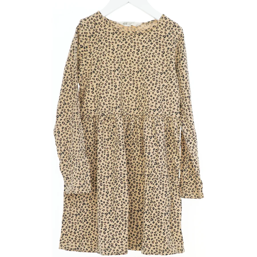Langærmet leopard mønstret kjole fra H&M (str. 128)