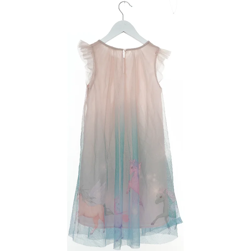 Kjole med enhjørningeprint fra H&M (str. 140)