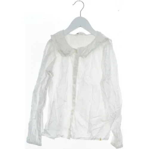 Hvid bluse med krave fra H&M (str. 140)