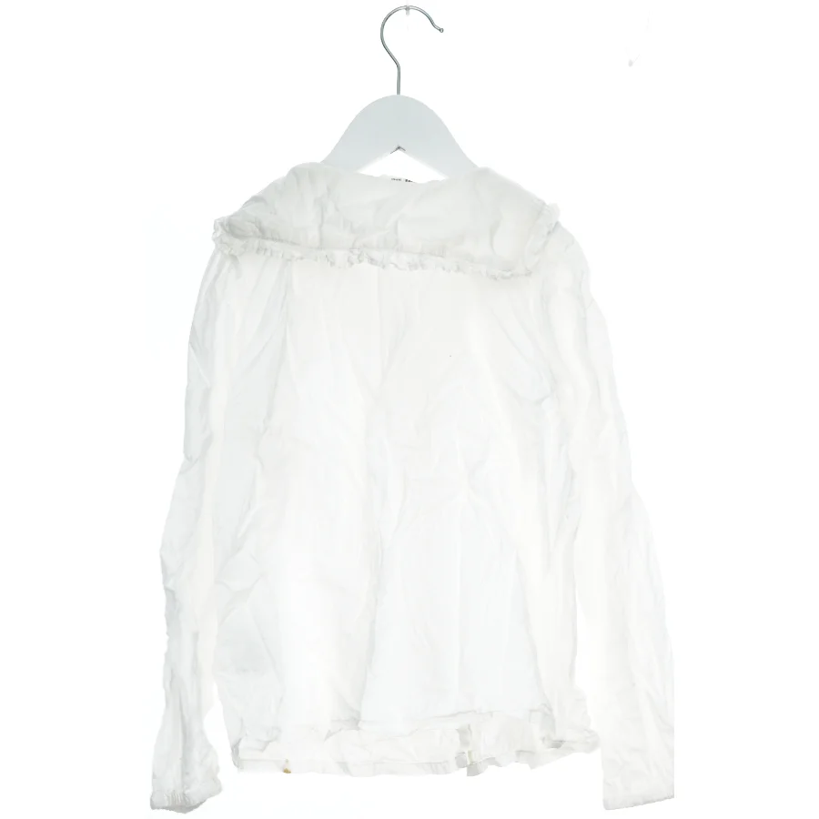 Hvid bluse med krave fra H&M (str. 140)