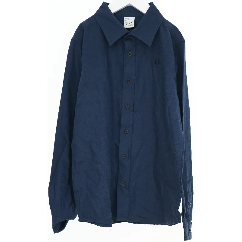 Langærmet blå skjorte fra VRS (str. 146)