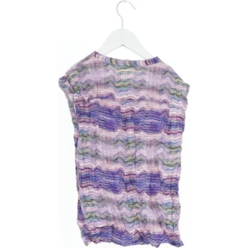 Flerfarvet bluse med knapper (str. 152)