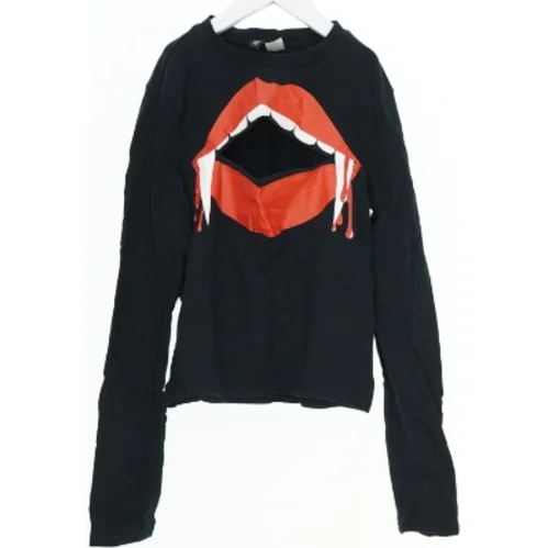 Langærmet t-shirt med tryk fra H&M (str. S)