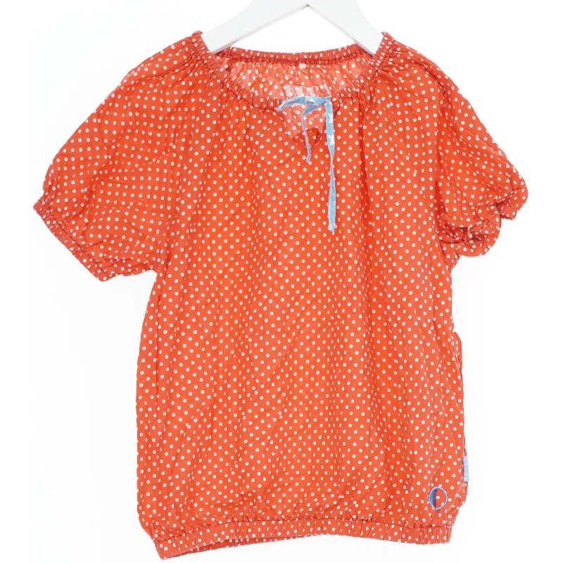Orange Prikket Bluse fra Kools (str. 128)