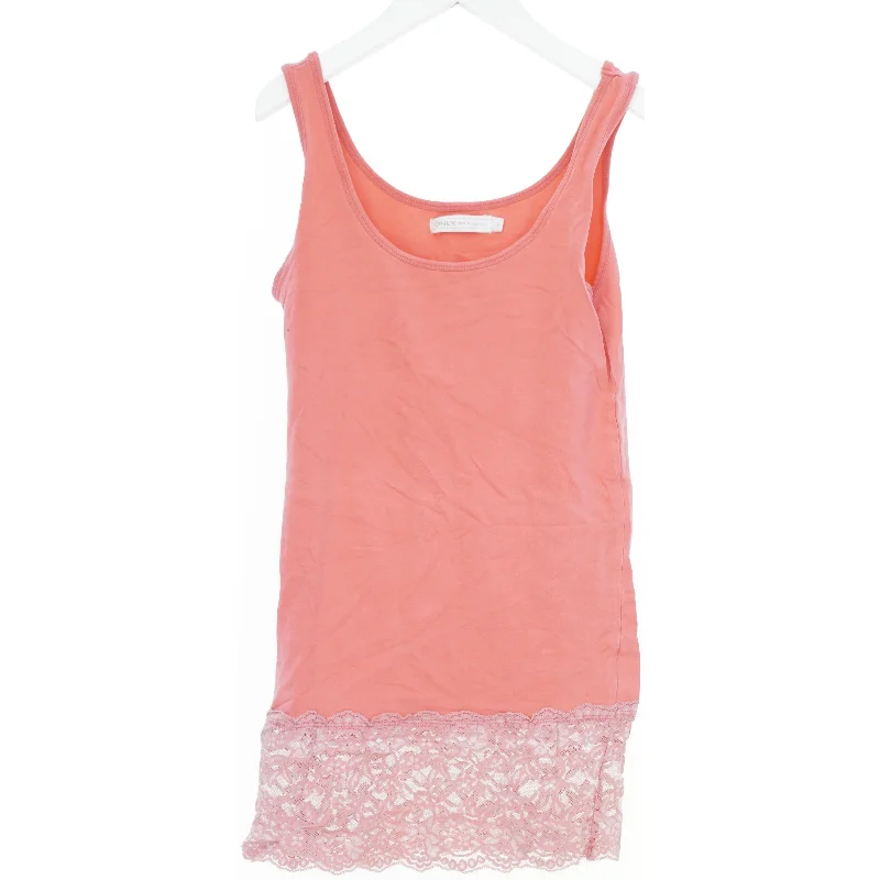 Tanktop med blondekant fra Only (str. S)