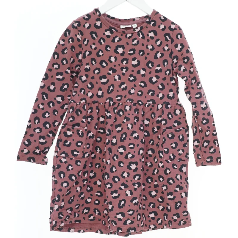 Langærmet kjole med leopardprint fra Guppy (str. 122)