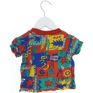 Farverig børne T-shirt fra Steffens (str. 68)