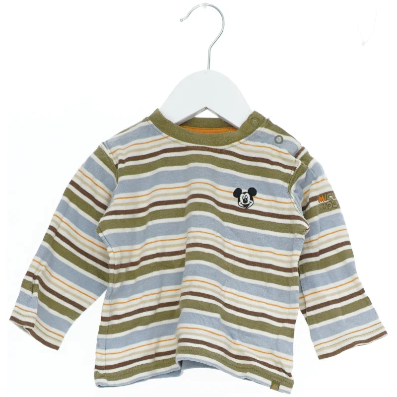 Stribet langærmet bluse med Mickey Mouse motiv fra H&M (str. 80)